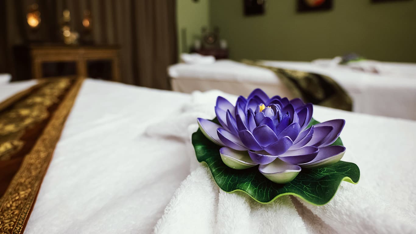 Detalj masaže stopala u Thai Centru Mali